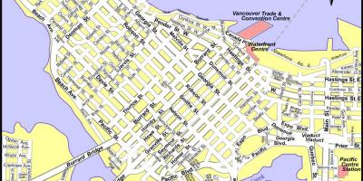 Peta bandar vancouver canada