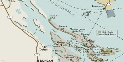 Peta vancouver pulau dan teluk pulau-pulau