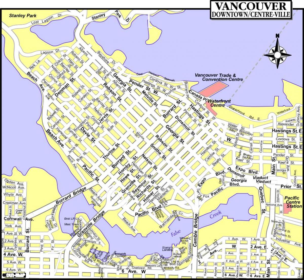 peta bandar vancouver canada