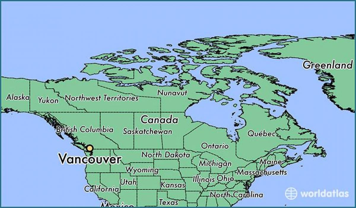 peta kanada menunjukkan vancouver