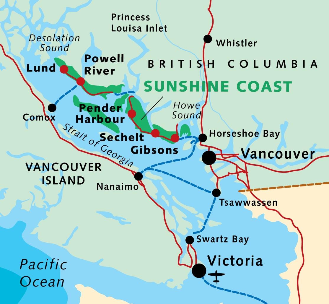 british columbia pantai peta