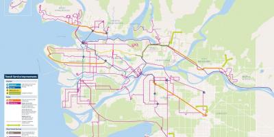 Vancouver transit sistem peta
