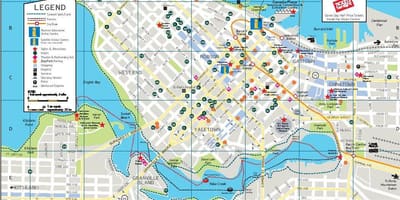 Vancouver canada tarikan peta