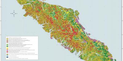 Peta vancouver pulau geologi